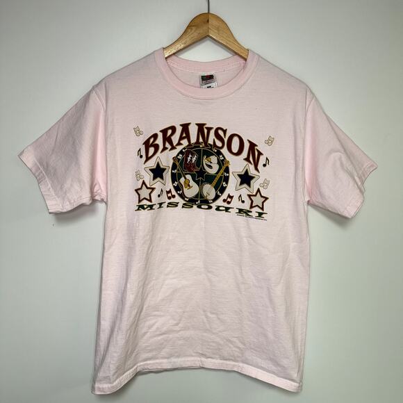 Vintage Branson Missouri Shirt Pink T-Shirt Country Music - Picture 1 of 2